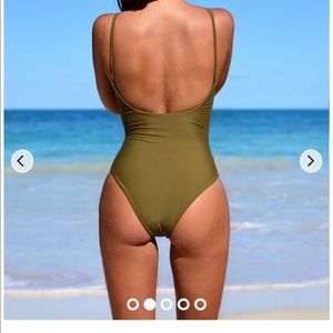 Kulani kinis green Juniper one piece swim